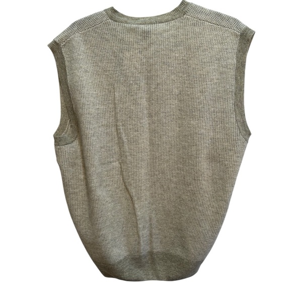 Vintage Nautica 100% Wool Sweater Vest NWT XL Golf Logo Y2K Preppy Deadstock NOS - Picture 2 of 13